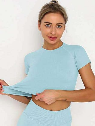 Women's Ribbed Sports Top