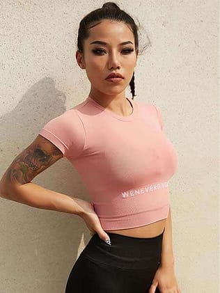 Women's Short Sleeve Gym Top - Latons Sport